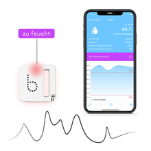 bluSensor® - Modell Feuchte- und Temperatursensor mit Datenlogger vor Ort (BLE)